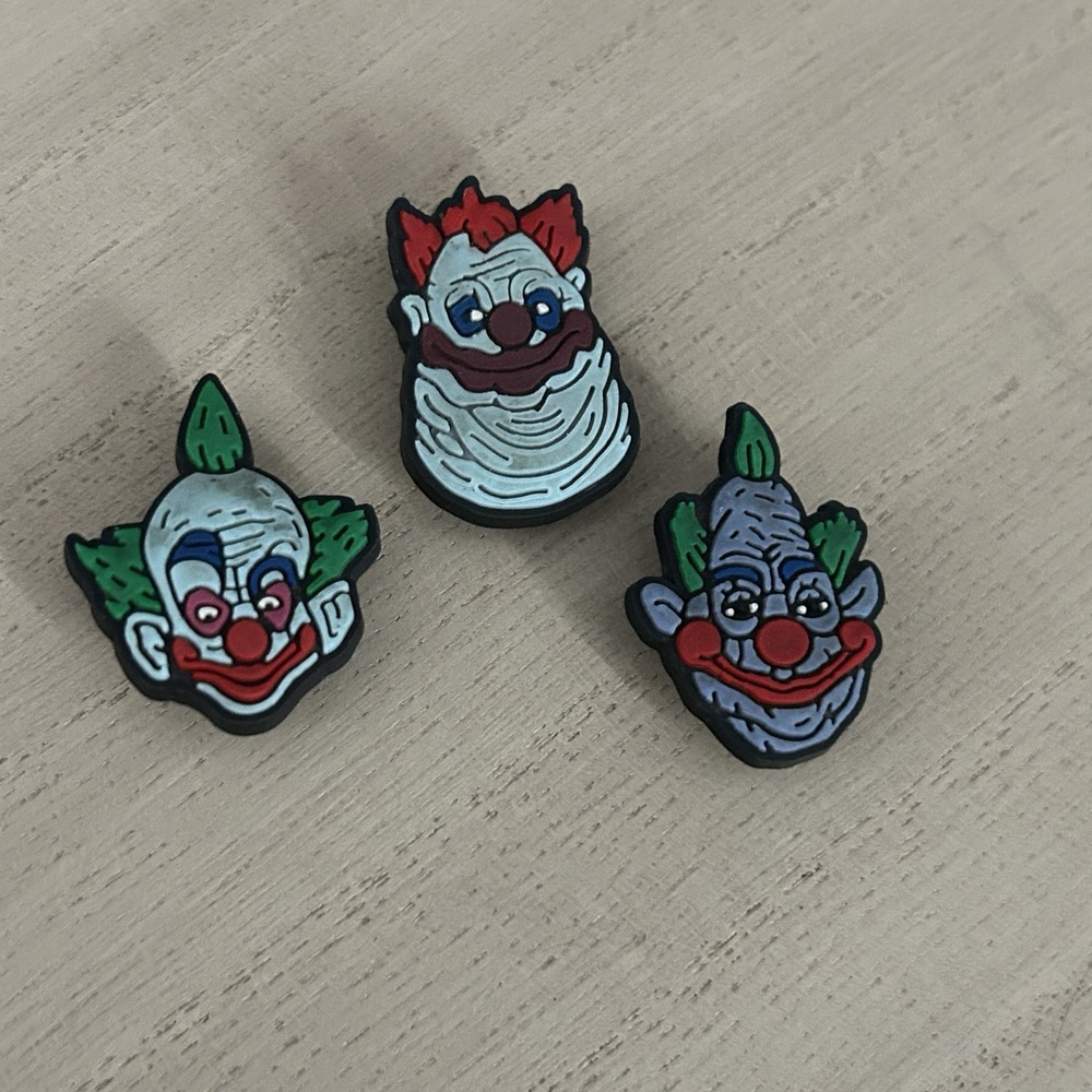 Killer Clowns From Outer Space Charms Set Of 3 Shoe Jewelry